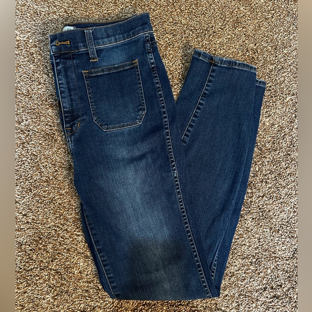 Madewell High Waisted Sailor Ankle Crop Jean